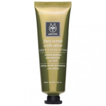 Apivita Face Scrub Olive Κρέμα Βαθιάς Απολέπισης με Ελιά 50ml